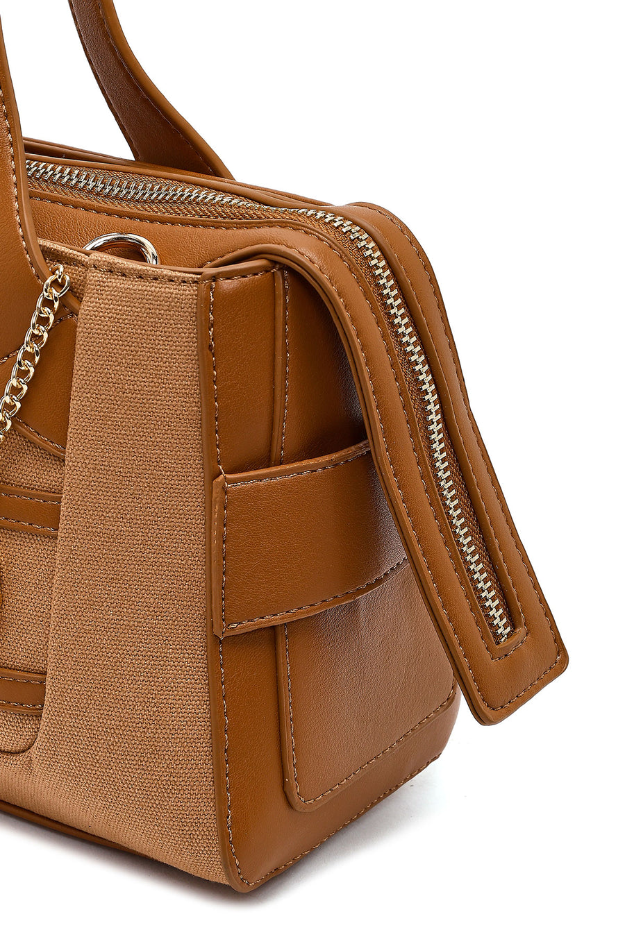 Women's Brown Long Strap Classic Handbag