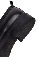 Male Black Lace-Up Thick-Soled Leather Casual Shoes | Derimod