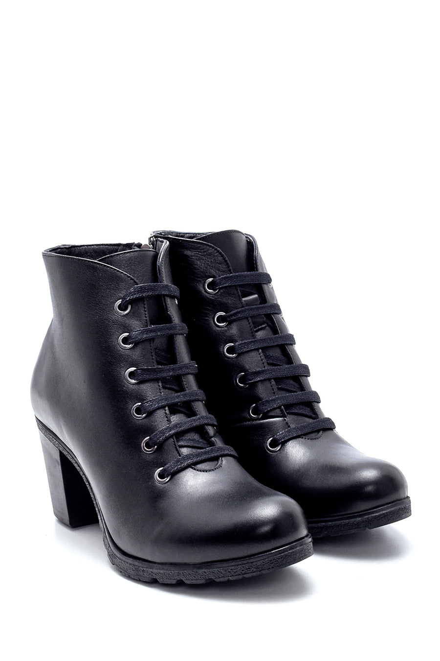 Women's Leather Heeled Boots