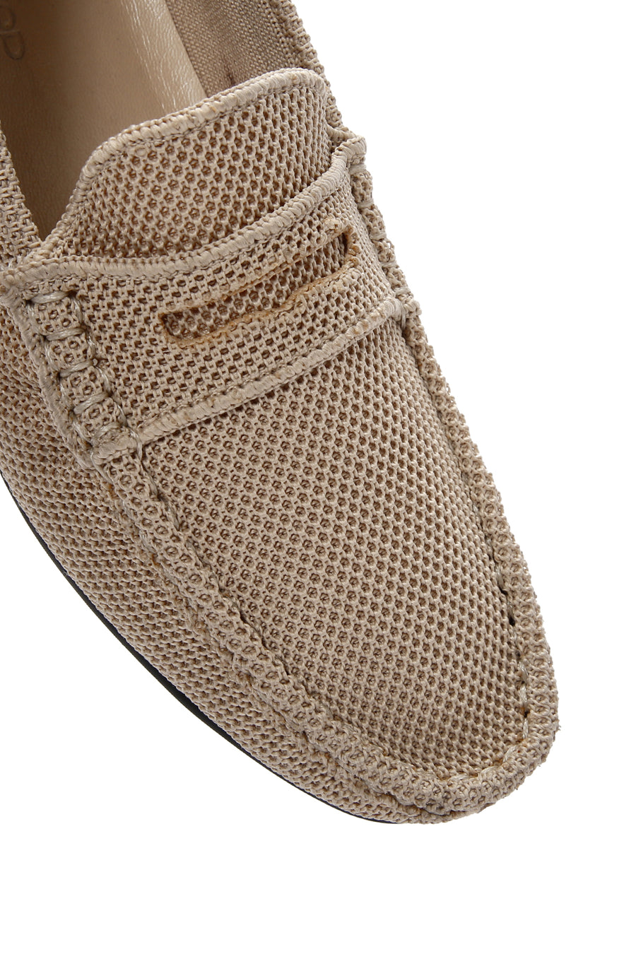 Men's Beige Fabric Loafer