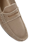 Men's Beige Fabric Loafer | Derimod