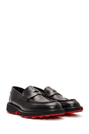 Men's Black Leather Loafer | Derimod