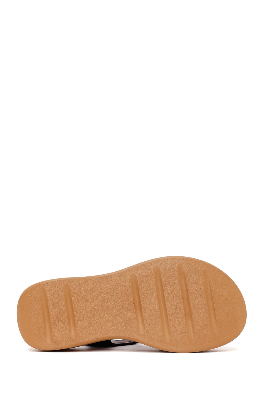 Woman Brown Ankle-Buckle Thick-Soled Suede Comfort Sandal