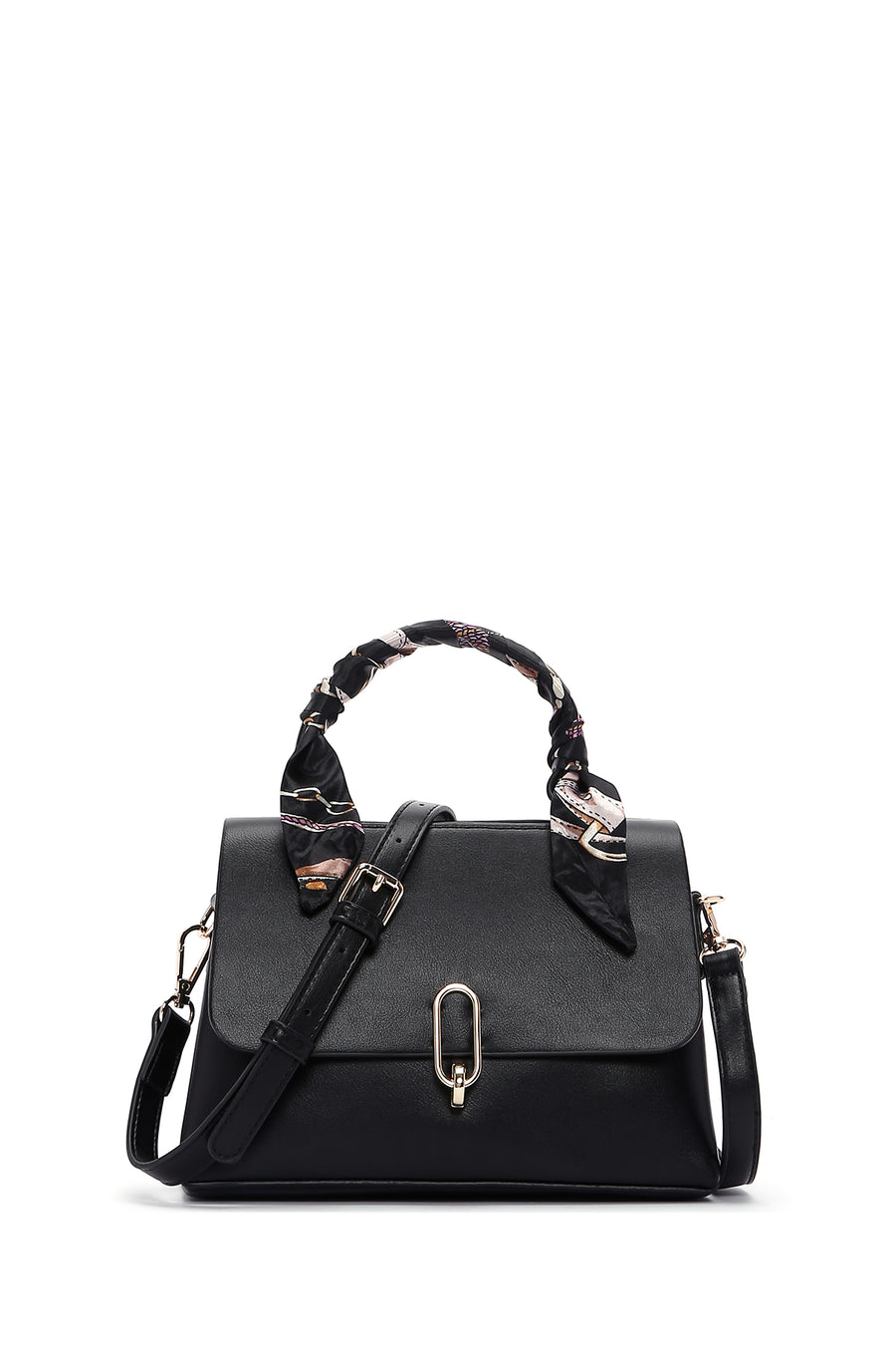 Women's Black Long Strap Handbag with Accessory Detail 24SBD280318 | Derimod