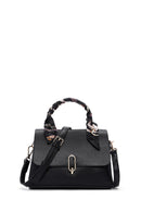 Women's Black Long Strap Handbag with Accessory Detail | Derimod