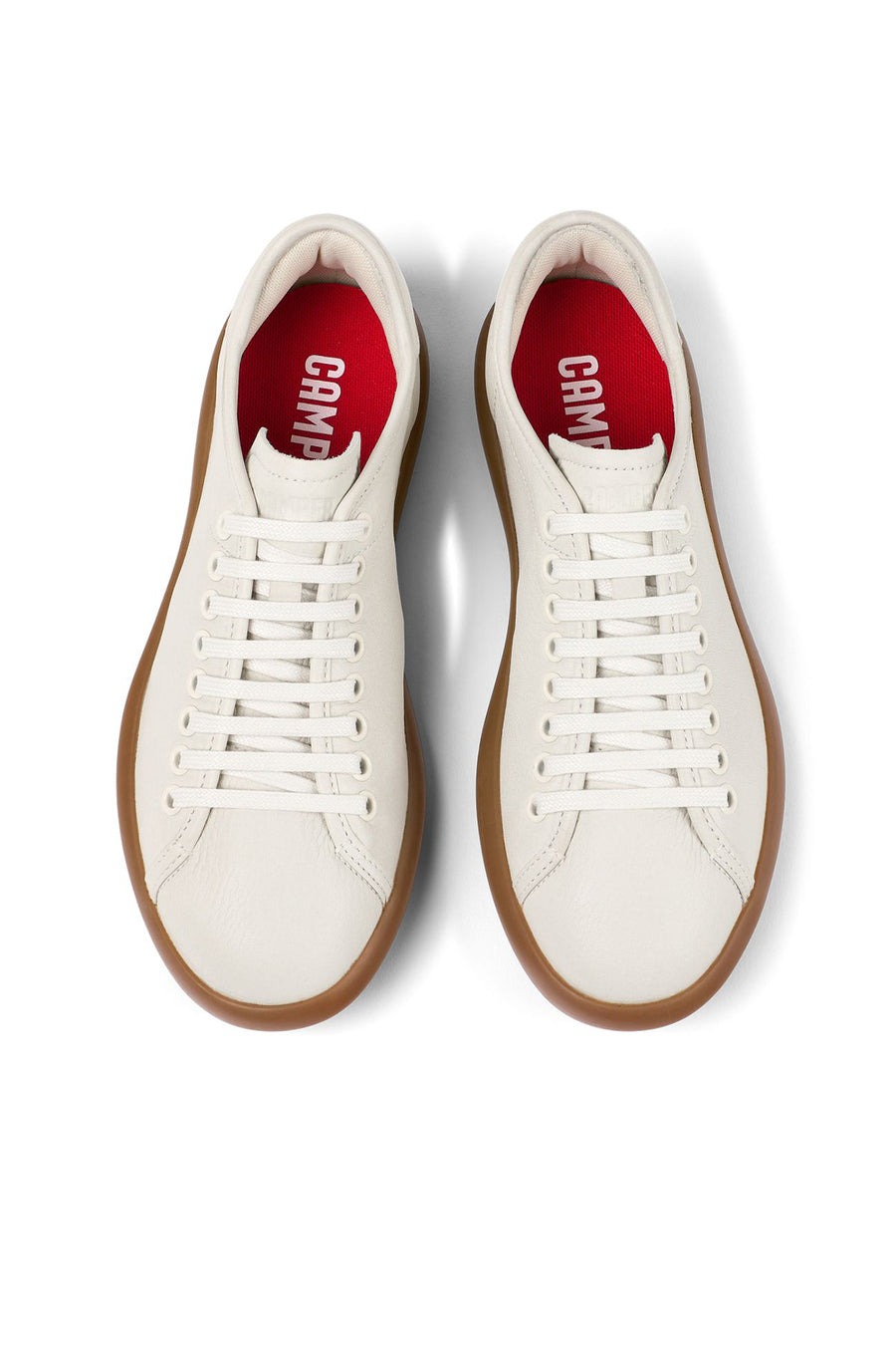 Camper Kadın Beyaz Pelotas Soller Bağcıklı Deri Casual Sneaker