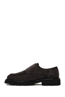 Male Fume Double-Buckle Thick-Soled Suede Casual Shoes | Derimod