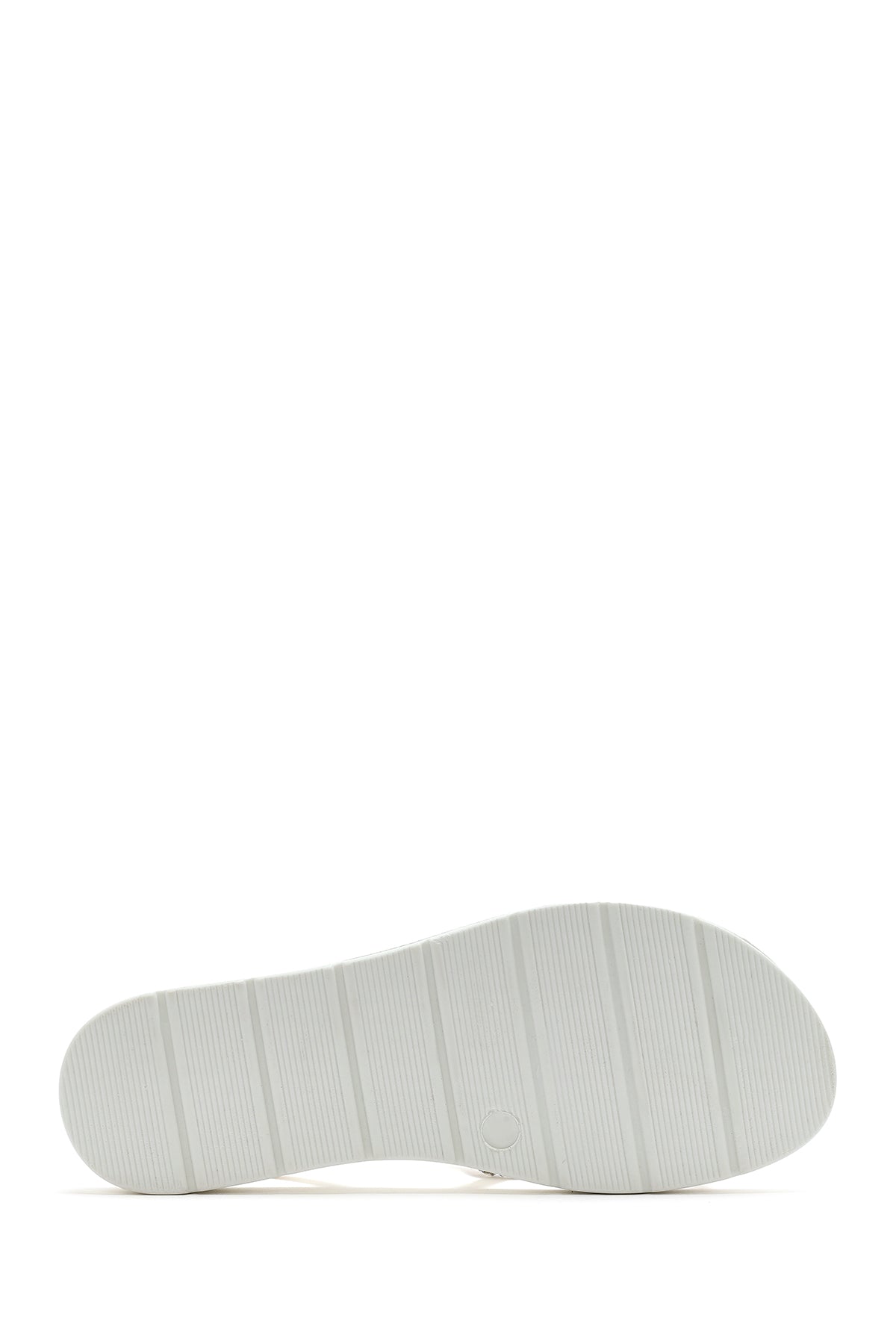 Kadın Beyaz Taşlı Sandalet