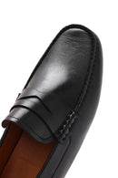 Men's Black Leather Loafer | Derimod
