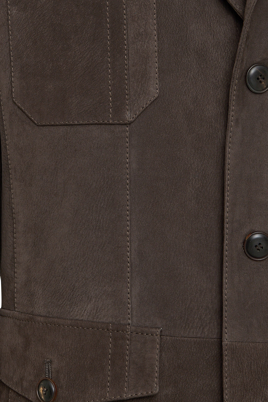 Sacramento Men's Brown Nubuck Leather Jacket