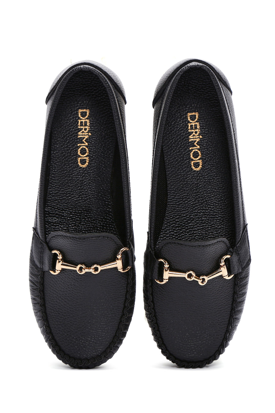 Kadın Siyah Toka Detaylı Loafer