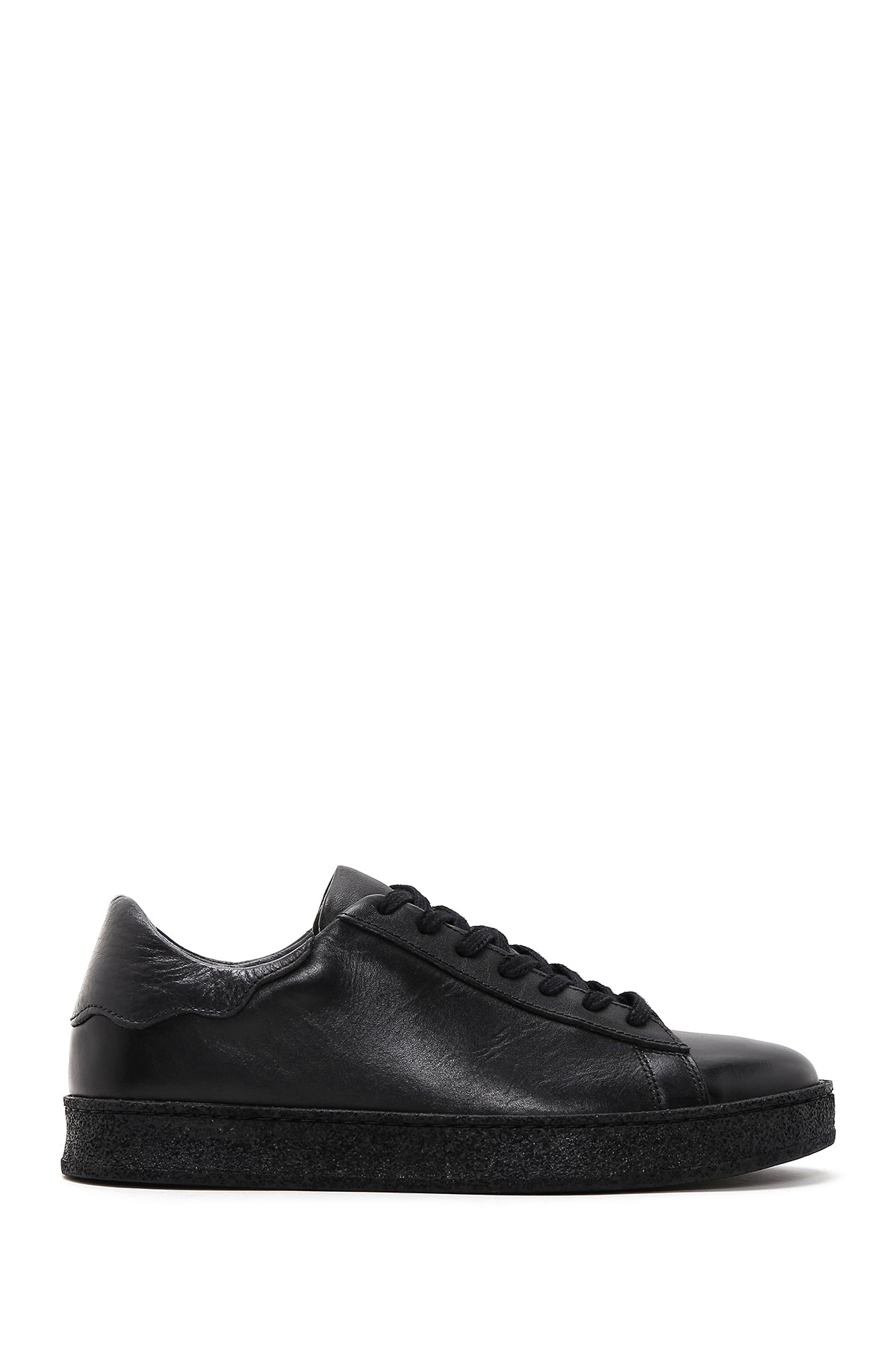 Men's Black Leather Sneaker 23WFD688318 | Derimod