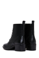 Women's Black Zippered Heeled Boots | Derimod