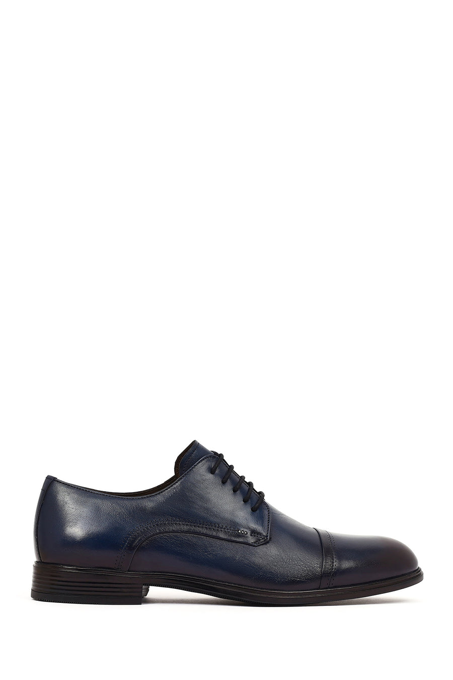 Men's Navy Blue Lace-Up Leather Classic Shoes 26SFD602518 | Derimod