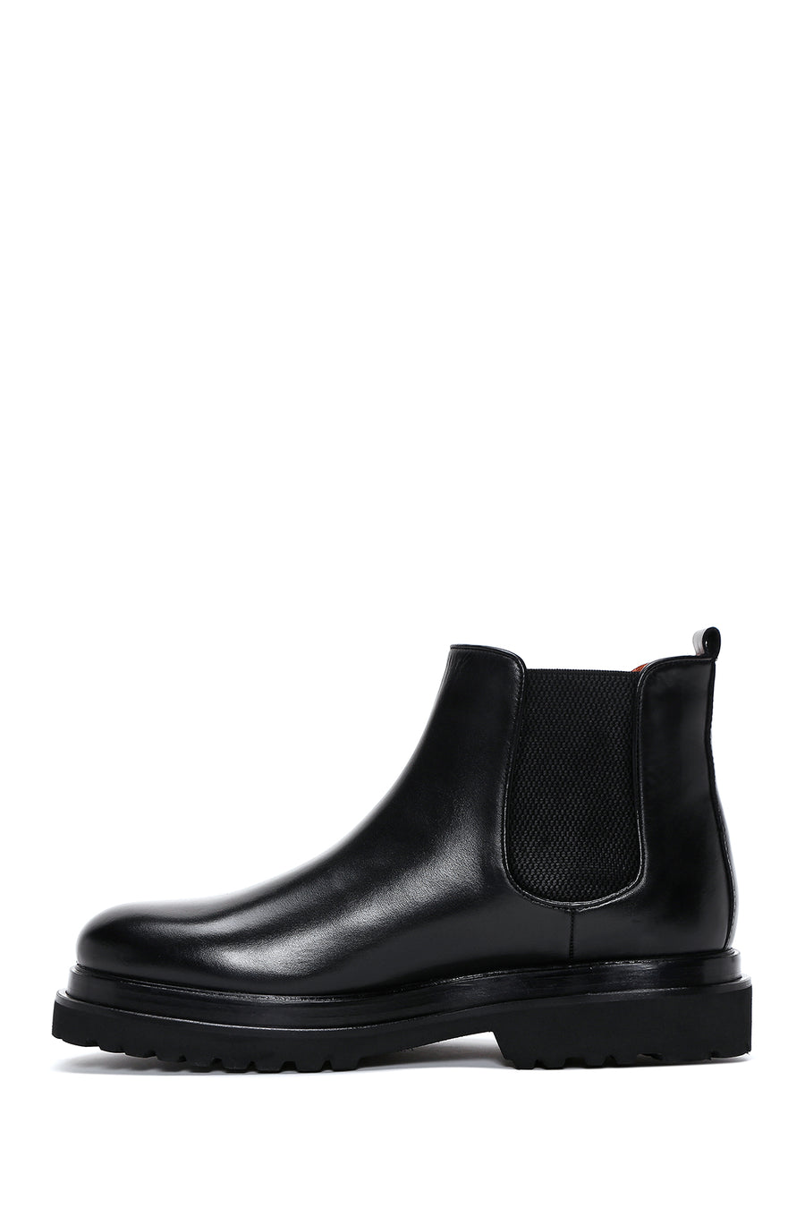 Men's Black Leather Chelsea Boots