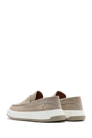 Erkek Bej Süet Deri Casual Loafer | Derimod