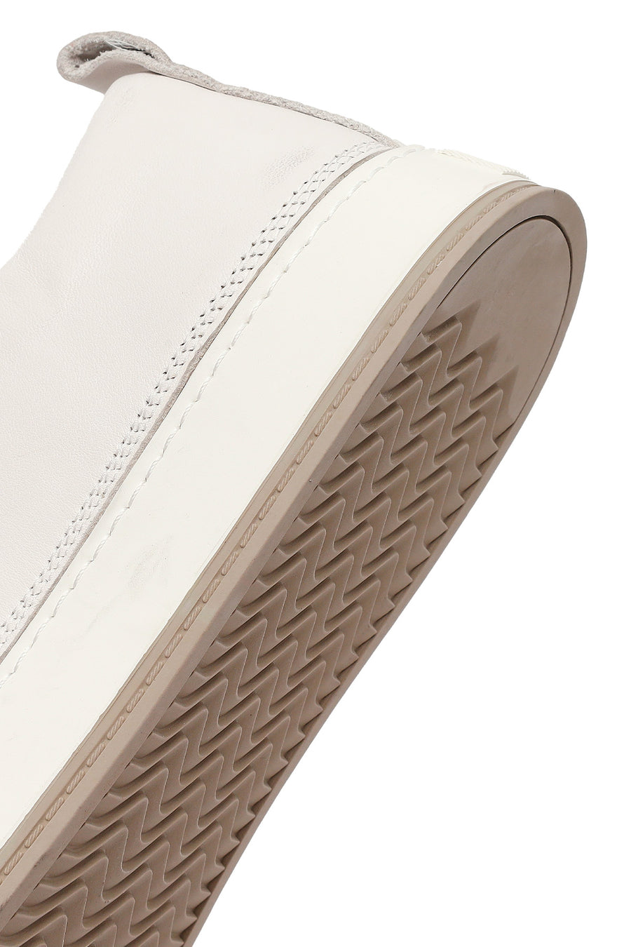 Erkek Beyaz Bağcıklı Deri Sneaker