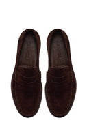 Erkek Kahverengi Süet Deri Casual Loafer | Derimod