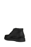 Geox Men's Black Spherica Ec1 Lace-Up Leather Casual Boots | Derimod