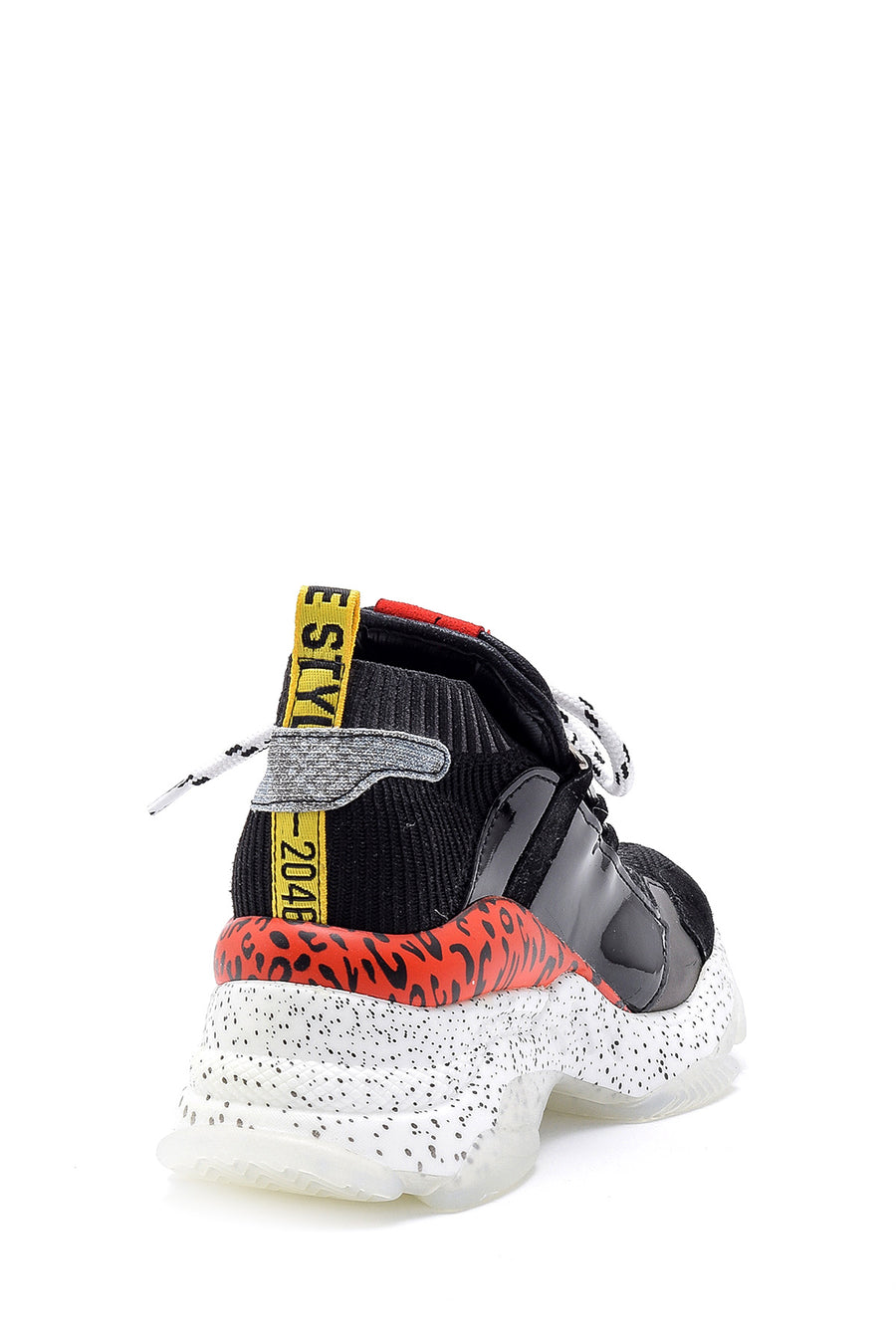 Kadın Yüksek Tabanlı Deri Sneaker