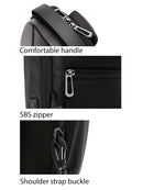 D-Pack Men's Black Technological Hardcase Long Strap Shoulder Bag | Derimod