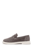 Women's Mink Suede Leather Masculine Loafer | Derimod