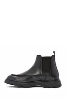 Men's Black Leather Chelsea Boots | Derimod