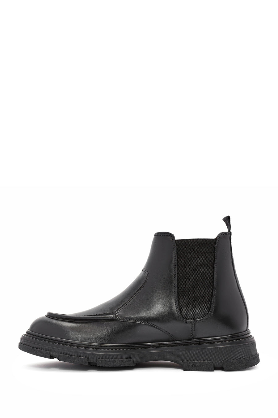 Men's Black Leather Chelsea Boots