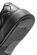 Men's Black Lace-Up Crocodile Patterned Leather Sneakers | Derimod