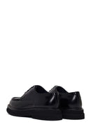 Male Black Lace-Up Thick-Soled Leather Casual Shoes | Derimod