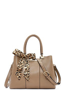 Women's Beige Long Strap Handbag with Accessory Detail | Derimod