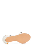 Women's White Stone Heeled Sandals | Derimod