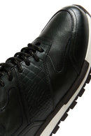 Erkek Yeşil Deri Baskılı Sneaker | Derimod