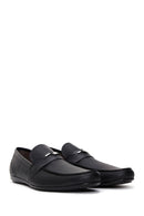 Men's Black Leather Casual Loafer | Derimod