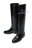 Women's Black Leather Boots | Derimod