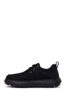 Derimod Zero Male Black Lace-Up Thick-Soled Fabric Casual Shoes | Derimod