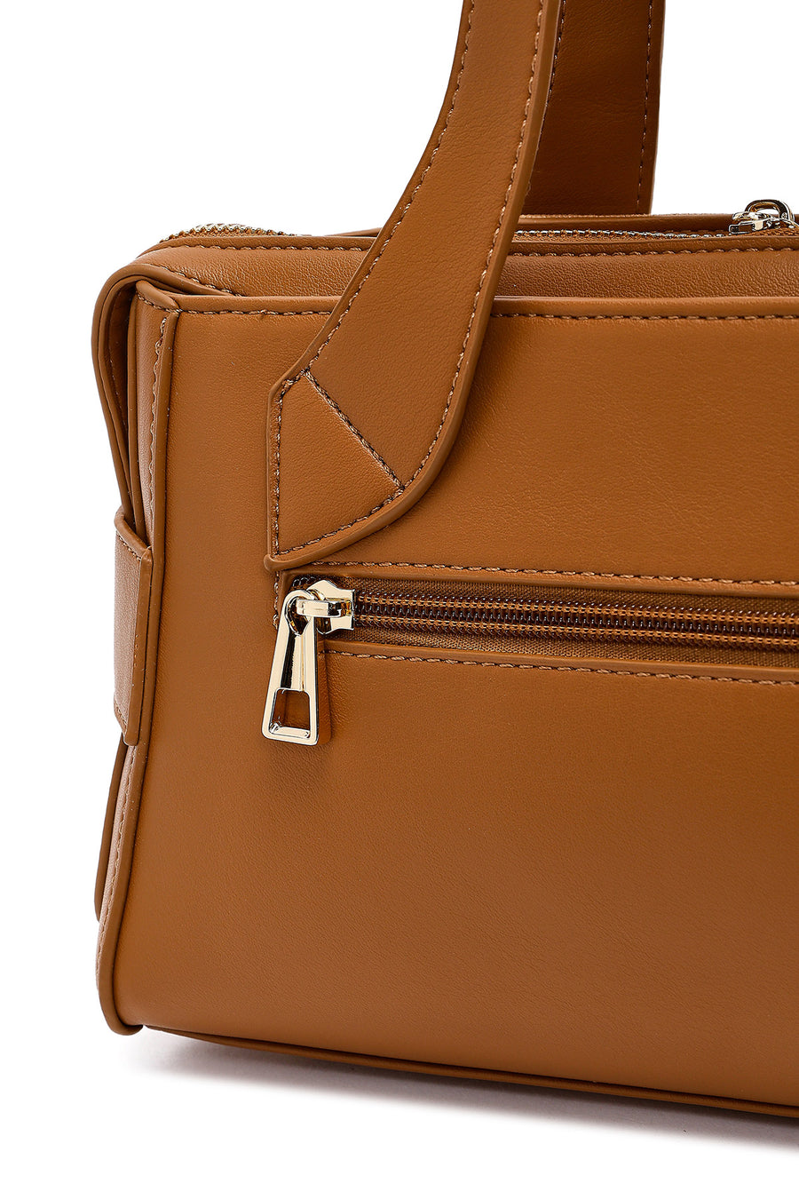 Women's Brown Long Strap Classic Handbag