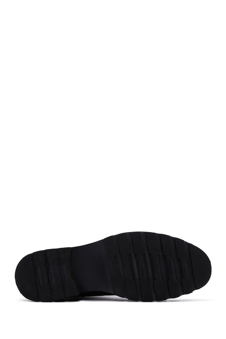 Men's Black Leather Zippered Casual Boots