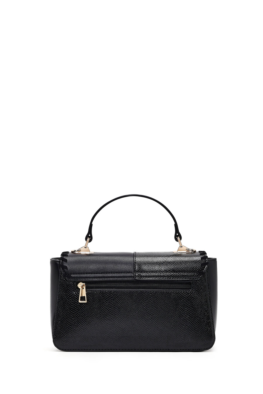 Woman Black Long-Strap Shoulder Bag