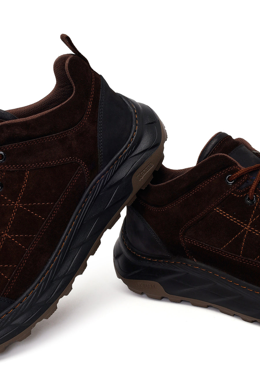 Erkek Kahverengi Bağcıklı Kalın Tabanlı Süet Deri Sneaker