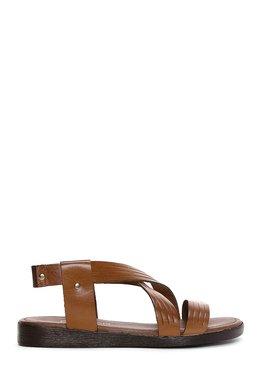 Kadın Taba Deri Bodrum Sandalet 25SFD331118 | Derimod