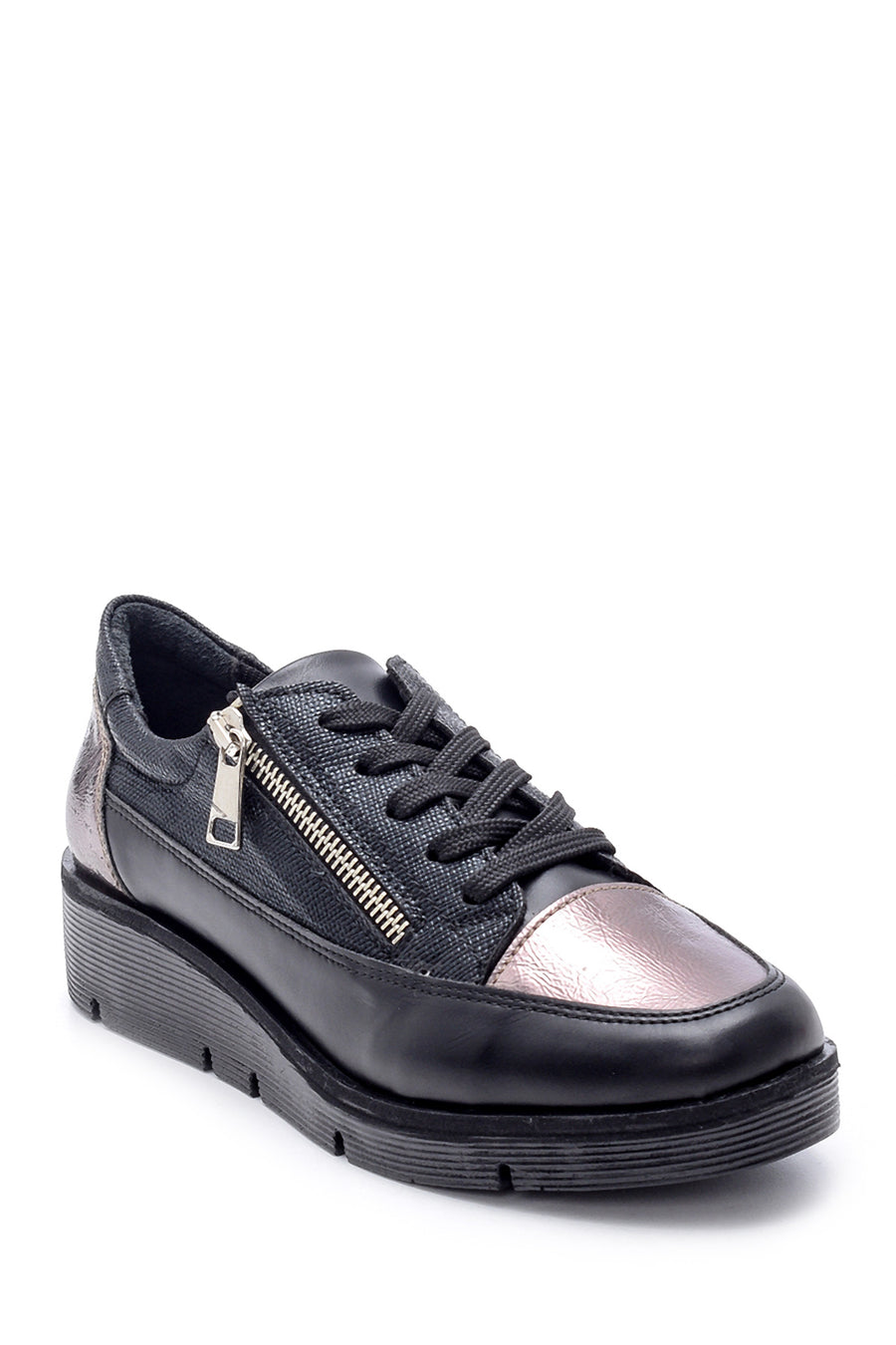 Kadın Fermuar Detaylı Sneaker