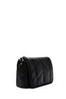 Women's Black Long Strap Quilted Crossbody Bag | Derimod