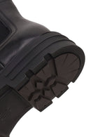 Male Black Thick-Soled Leather Casual Chelsea Boots | Derimod