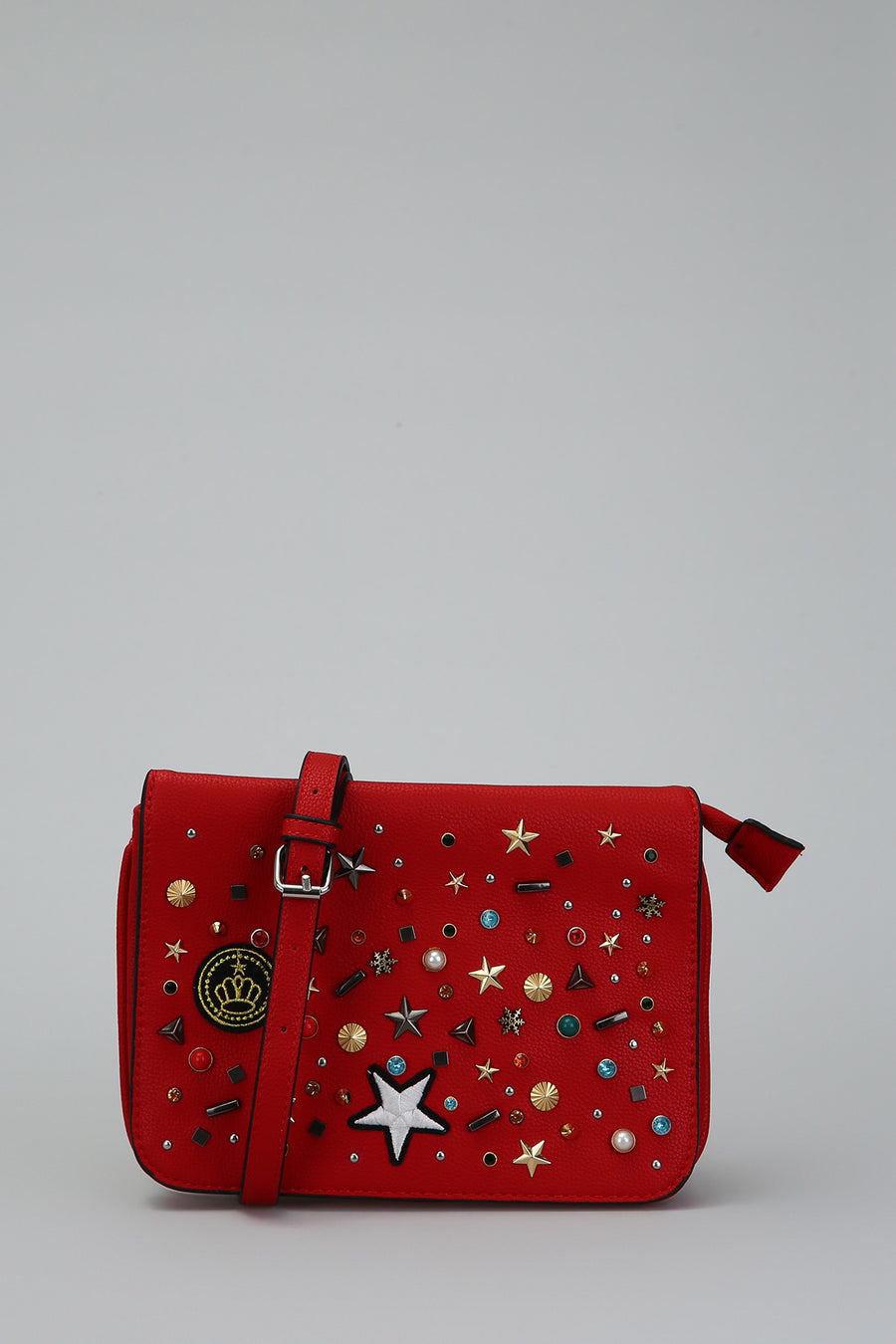 Women's Crossbody Bag with Star Staple Detail 18SBD2518FT | Derimod