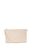 Women's Beige Long Chain Strap Clutch Bag | Derimod