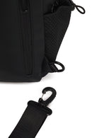 Male Black Fabric Crossbody Bag | Derimod