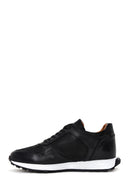 Men's Black Leather Sneaker | Derimod