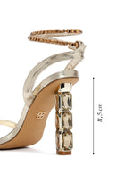 Women's Gold Ankle Strap High Heel Sandals | Derimod