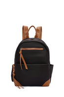 Women's Black Fabric Backpack | Derimod